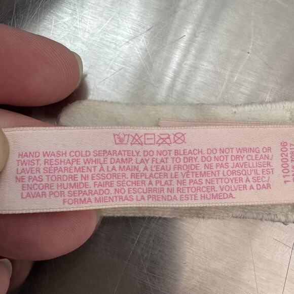 Victorias Secret Bra Womens 34B Dream Angels Push Up Lace Rhinestone Yellow - Picture 9 of 9